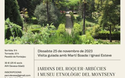 VISITA GUIADA ALS JARDINS DEL ROQUER-ARBÚCIES I MUSEU ETNOLÒGIC DEL MONTSENY