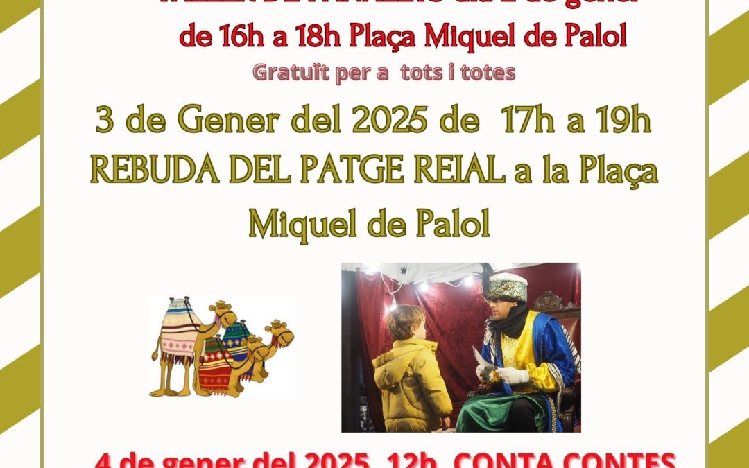 PATGE REIAL 3 DE GENER DEL 2025